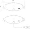 BREMBO P 85 126 Brake Pad Set, disc brake